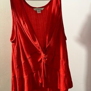 American eagle red blouse